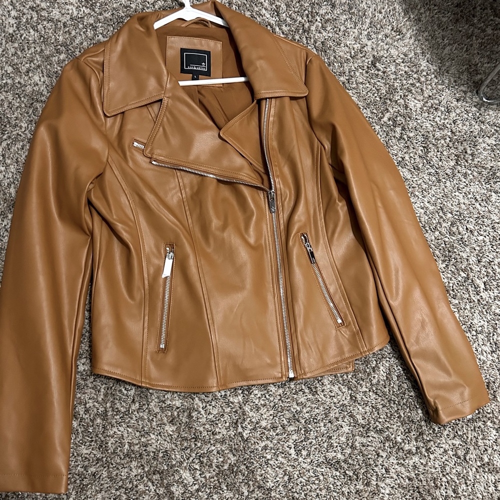 Women’s faux leather jacket